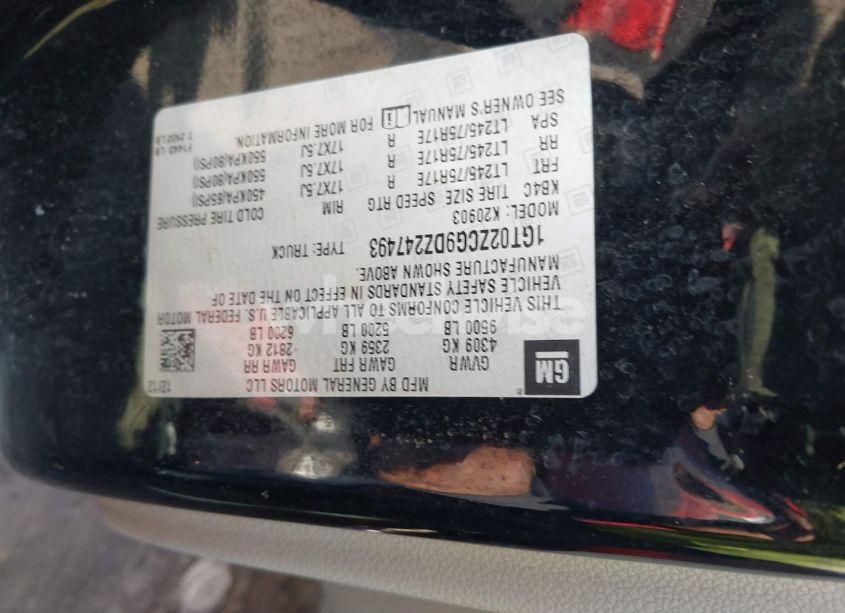 Photo 9 of 2013 Gmc Sierra 2500HD WORK TRUCK (VIN 1GT02ZCG9DZ247493)