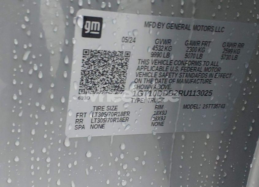 Photo 9 of 2024 Gmc Hummer EV PICKUP 3X (VIN 1GT10DDB2RU113025)