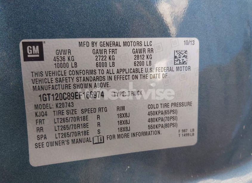 Photo 9 of 2014 Gmc Sierra 2500HD SLE (VIN 1GT120C89EF166974)