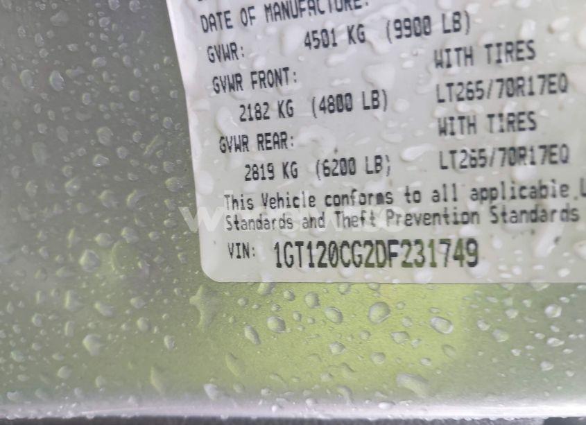 Photo 9 of 2013 Gmc Sierra 2500HD SLE (VIN 1GT120CG2DF231749)