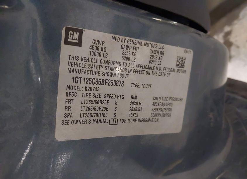 Photo 9 of 2011 Gmc Sierra 2500HD DENALI (VIN 1GT125C86BF250873)