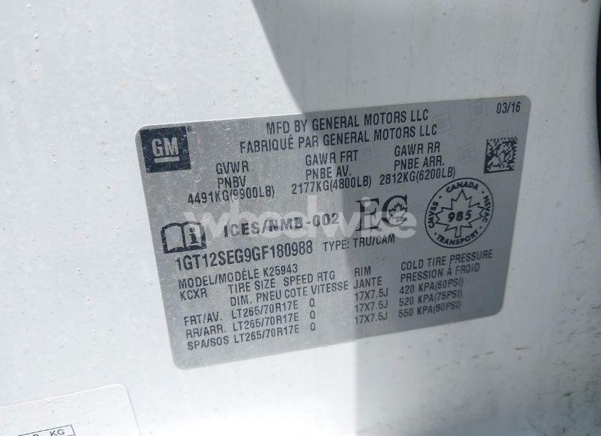 Photo 9 of 2016 Gmc Sierra 2500HD SLE (VIN 1GT12SEG9GF180988)