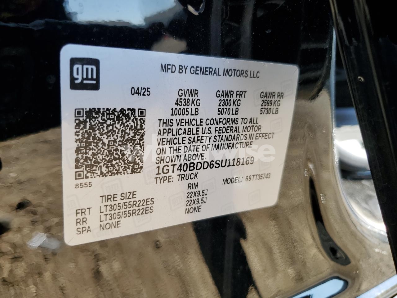 Photo 12 of 2025 GMC HUMMER PICKUP 2X (VIN 1GT40BDD6SU118169)