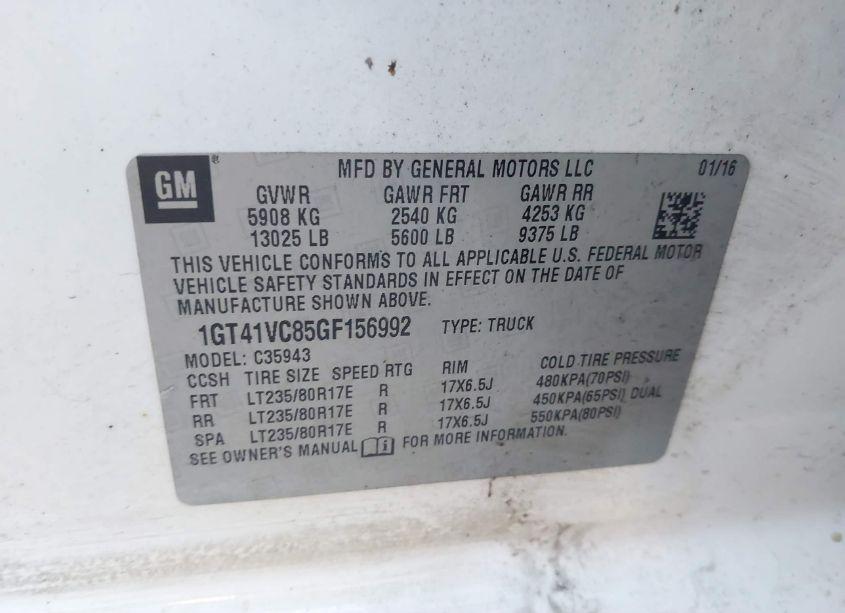 Photo 8 of 2016 Gmc Sierra 3500HD (VIN 1GT41VC85GF156992)