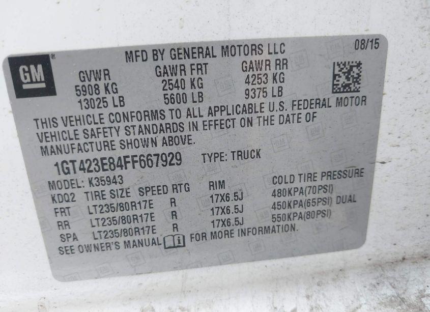 Photo 8 of 2015 Gmc Sierra 3500HD SLT (VIN 1GT423E84FF667929)