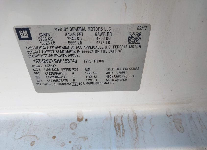 Photo 8 of 2017 Gmc Sierra 3500HD (VIN 1GT42VCY9HF153740)