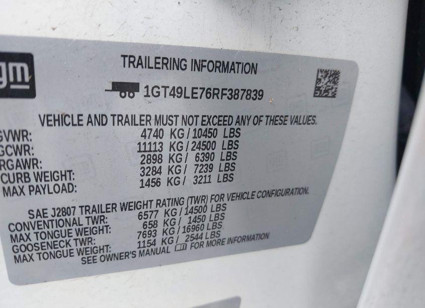 Photo 8 of 2024 Gmc Sierra 2500HD 4WD STANDARD BED PRO (VIN 1GT49LE76RF387839)