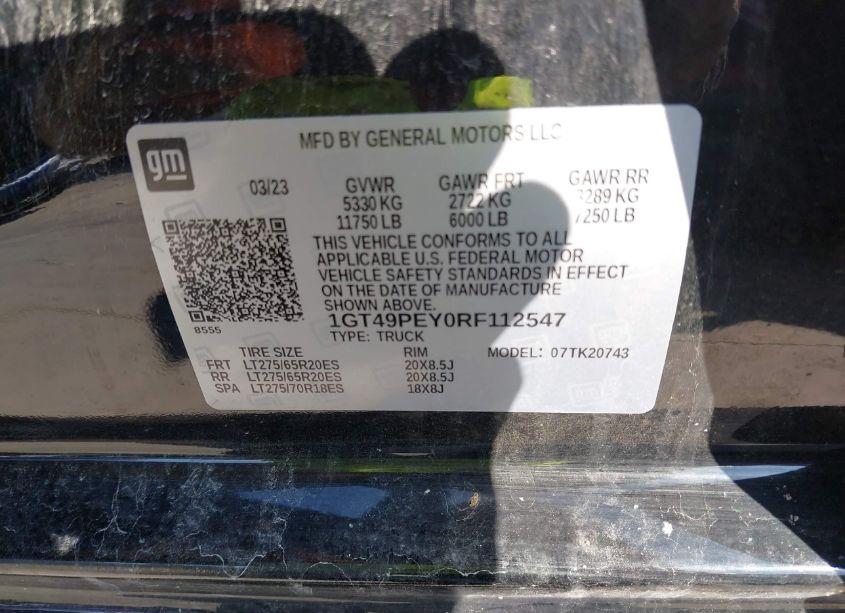 Photo 9 of 2024 Gmc Sierra 2500HD 4WD STANDARD BED AT4 (VIN 1GT49PEY0RF112547)