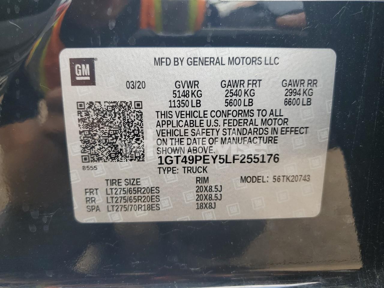 Photo 12 of 2020 GMC SIERRA K2500 AT4 (VIN 1GT49PEY5LF255176)