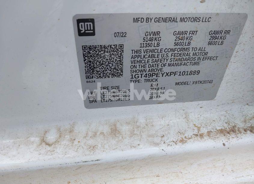 Photo 8 of 2023 Gmc Sierra 2500HD (VIN 1GT49PEYXPF101889)