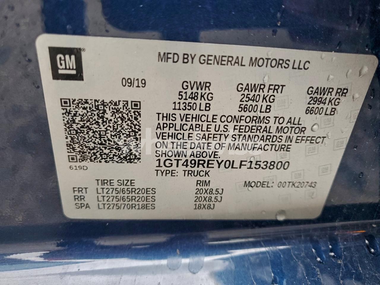 Photo 12 of 2020 GMC SIERRA K2500 DENALI (VIN 1GT49REY0LF153800)