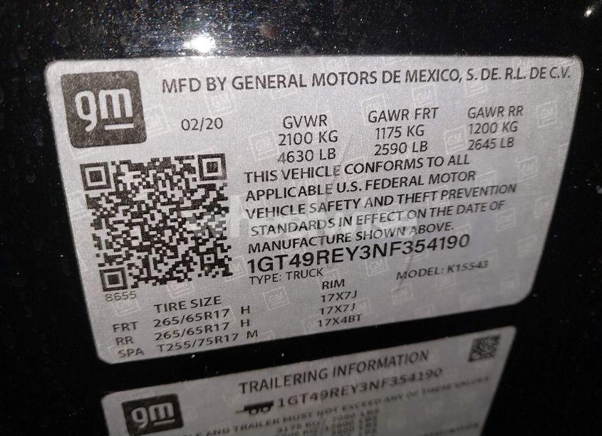 Photo 8 of 2022 Gmc Sierra 2500HD 4WD STANDARD BED DENALI (VIN 1GT49REY2NF153476)