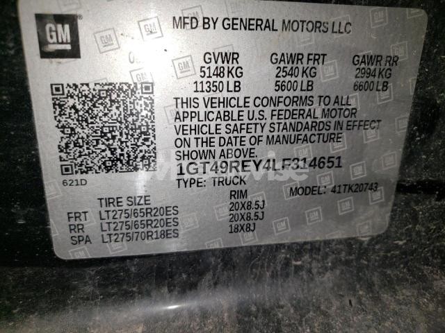 Photo 11 of 2020 GMC SIERRA K2500 DENALI (VIN 1GT49REY4LF314651)