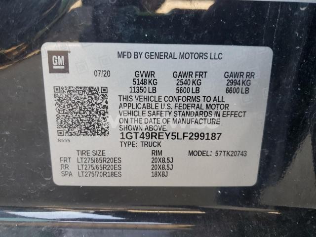 Photo 10 of 2020 GMC SIERRA K2500 DENALI (VIN 1GT49REY5LF299187)