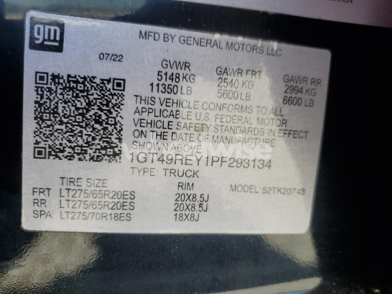 Photo 12 of 2022 GMC SIERRA K2500 DENALI (VIN 1GT49REY5NF293022)