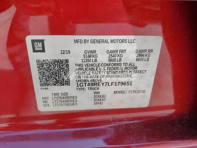 Photo 5 of 2020 GMC SIERRA K2500 DENALI (VIN 1GT49REY7LF179651)