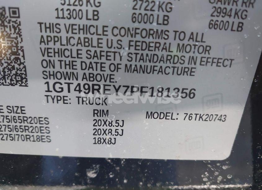 Photo 8 of 2023 Gmc Sierra 2500HD 4WD STANDARD BED DENALI (VIN 1GT49REY7PF181356)