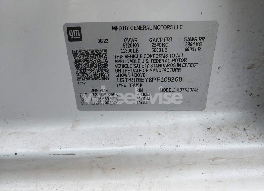 Photo 9 of 2023 Gmc Sierra 2500HD 4WD STANDARD BED DENALI (VIN 1GT49REY8PF109260)