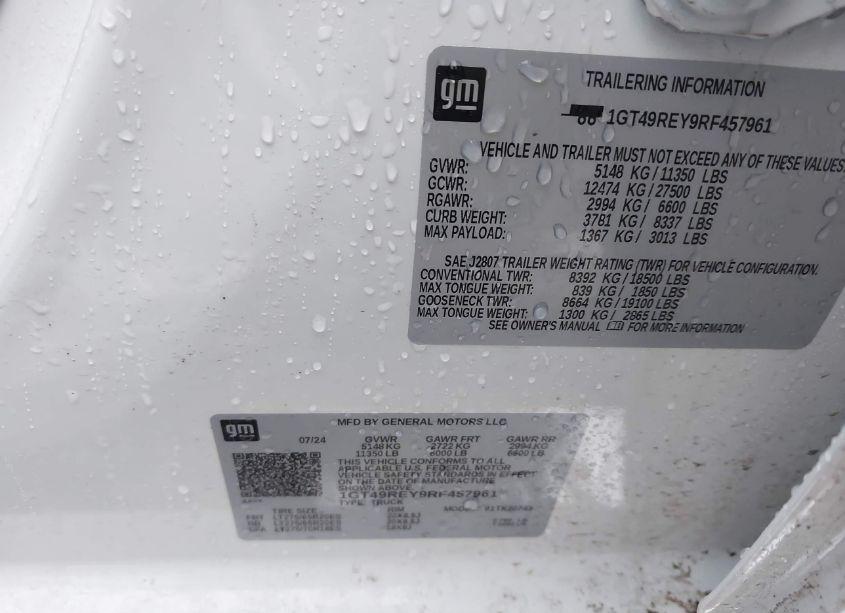 Photo 9 of 2024 Gmc Sierra 2500HD 4WD STANDARD BED DENALI (VIN 1GT49REY9RF457961)