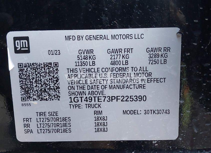 Photo 8 of 2023 Gmc Sierra 3500HD (VIN 1GT49TE73PF225390)