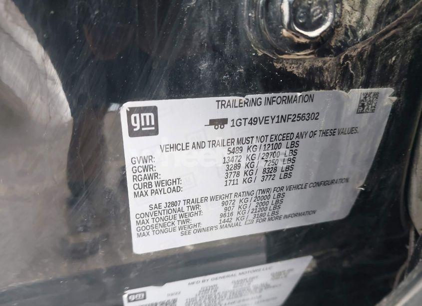 Photo 8 of 2022 Gmc Sierra 3500HD 4WD STANDARD BED AT4 (VIN 1GT49VEY1NF256302)