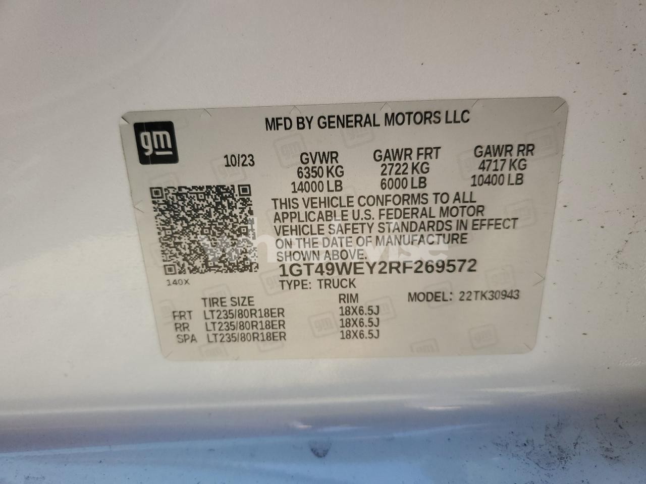 Photo 12 of 2024 GMC SIERRA K3500 DENALI (VIN 1GT49WEY2RF269572)