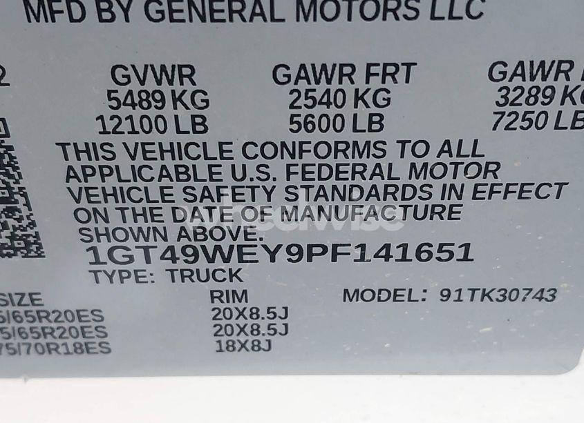 Photo 9 of 2023 Gmc Sierra 3500HD 4WD STANDARD BED DENALI (VIN 1GT49WEY9PF141651)