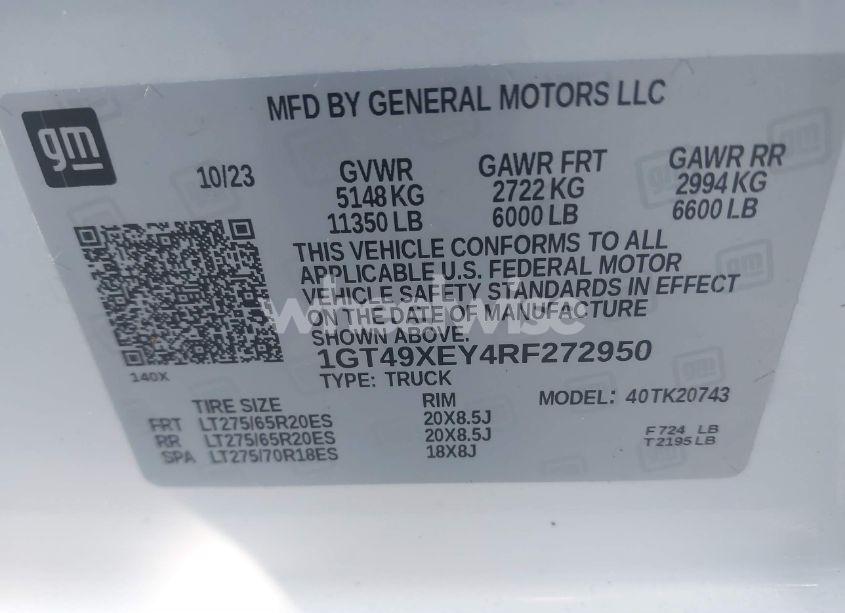 Photo 8 of 2024 Gmc Sierra 2500HD 4WD STANDARD BED DENALI ULTIMATE (VIN 1GT49XEY4RF272950)