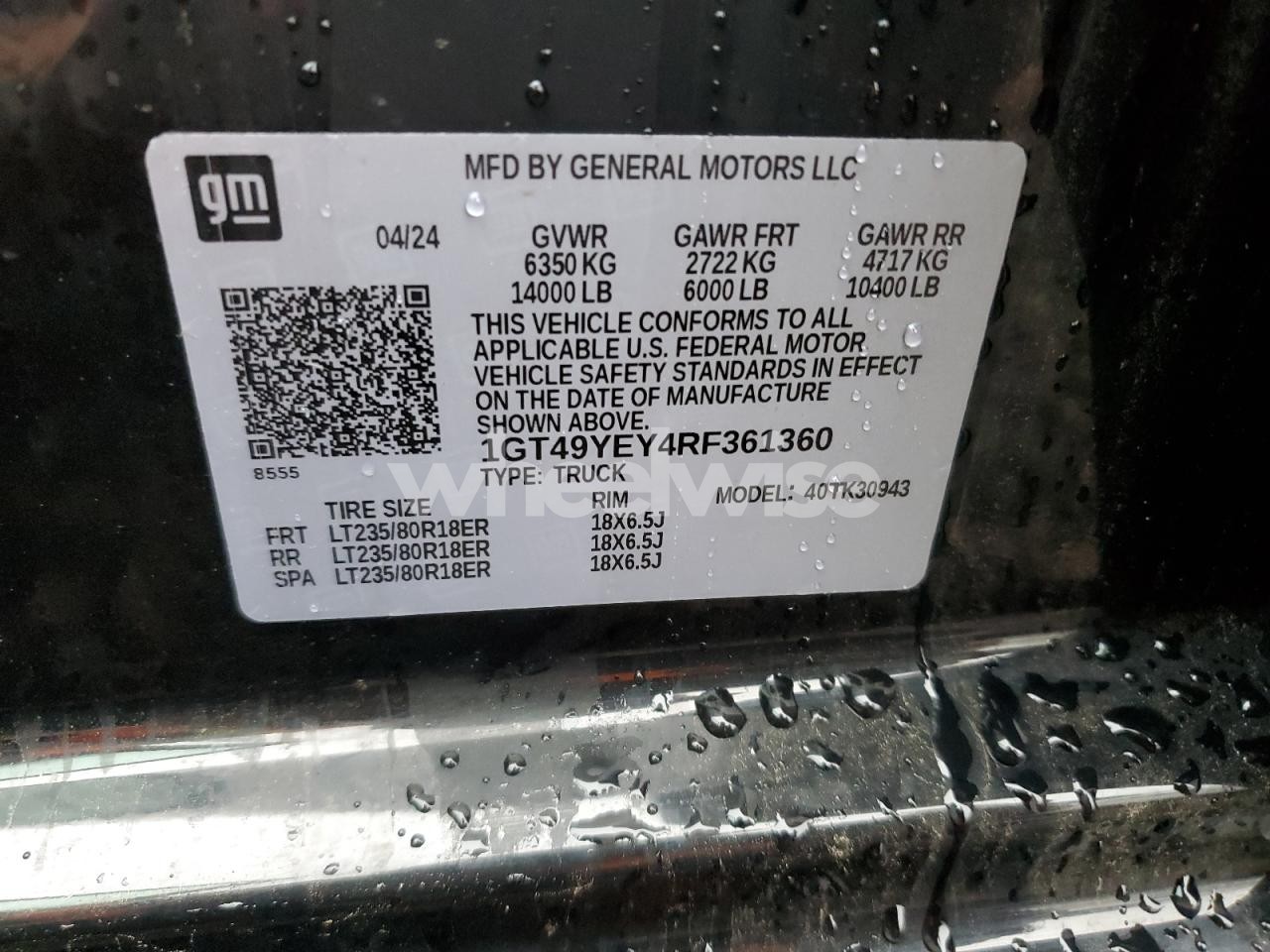 Photo 13 of 2024 GMC SIERRA K3500 DENALI ULTIMATE (VIN 1GT49YEY4RF361360)