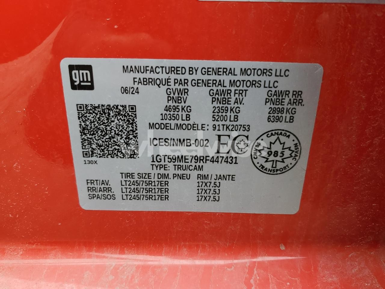 Photo 12 of 2024 GMC SIERRA K2500 SLE (VIN 1GT59ME79RF447431)
