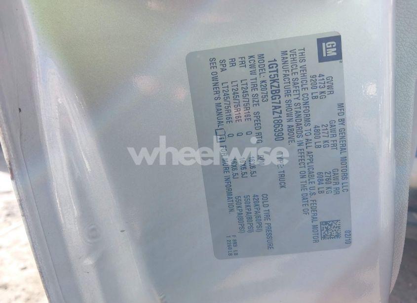 Photo 9 of 2010 Gmc Sierra 2500HD WORK TRUCK (VIN 1GT5KZBG7AZ186390)