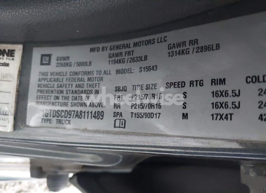 Photo 9 of 2010 Gmc Canyon SLE1 (VIN 1GTDSCD97A8111489)