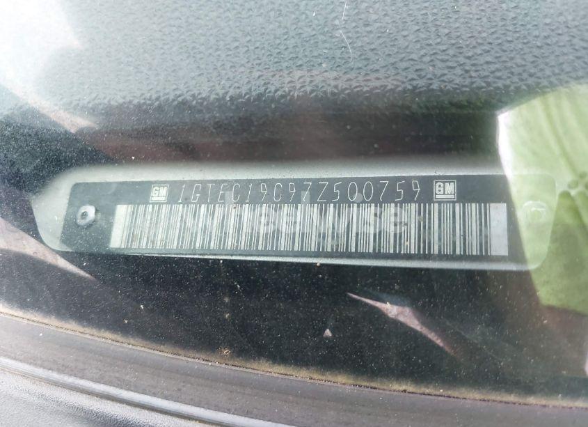 Photo 9 of 2007 Gmc Sierra 1500 SLE1 (VIN 1GTEC19C97Z500759)
