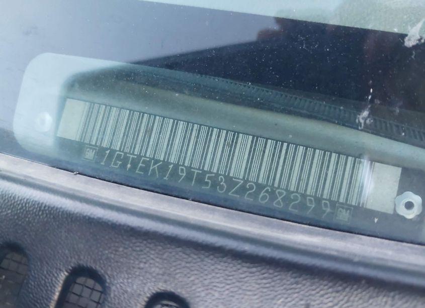 Photo 9 of 2003 Gmc Sierra 1500 SLE (VIN 1GTEK19T53Z268299)