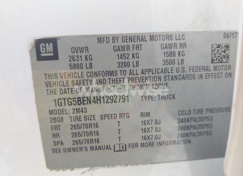 Photo 9 of 2017 Gmc Canyon N/A (VIN 1GTG5BEN4H1292791)