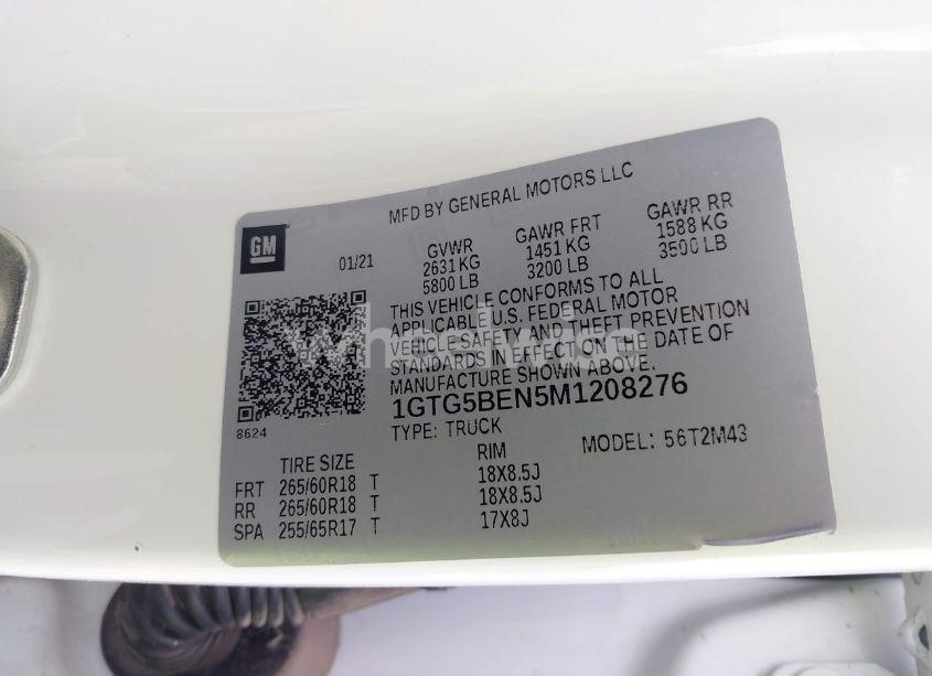 Photo 9 of 2021 Gmc Canyon (VIN 1GTG5BEN5M1208276)