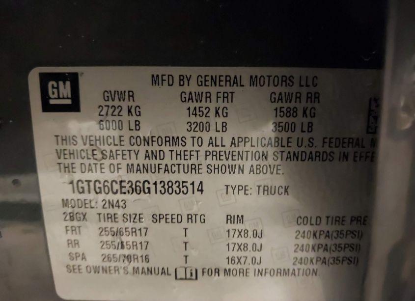 Photo 9 of 2016 Gmc Canyon SLE (VIN 1GTG6CE36G1383514)