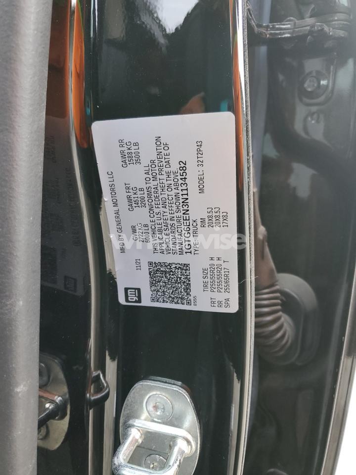 Photo 12 of 2022 GMC CANYON DENALI (VIN 1GTG6EEN3N1134582)