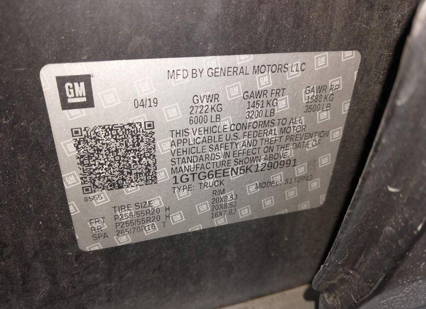 Photo 9 of 2019 Gmc Canyon DENALI (VIN 1GTG6EEN5K1290991)