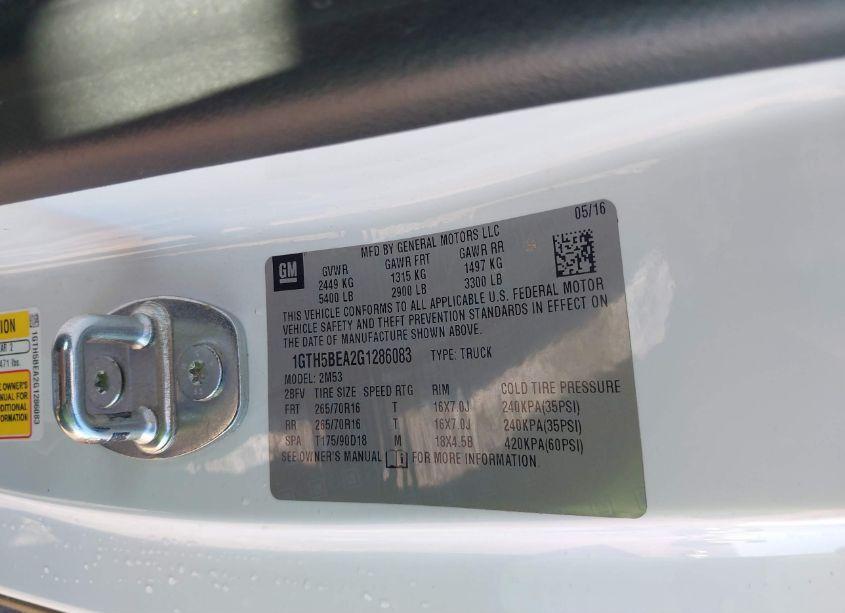 Photo 9 of 2016 Gmc Canyon (VIN 1GTH5BEA2G1286083)