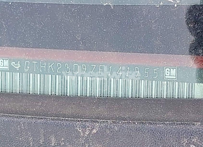 Photo 9 of 2007 Gmc Sierra 2500HD CLASSIC SLT (VIN 1GTHK23D97F141955)