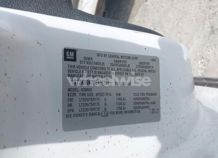 Photo 8 of 2008 Gmc Sierra 3500HD SLE1 (VIN 1GTJK39K78E136175)