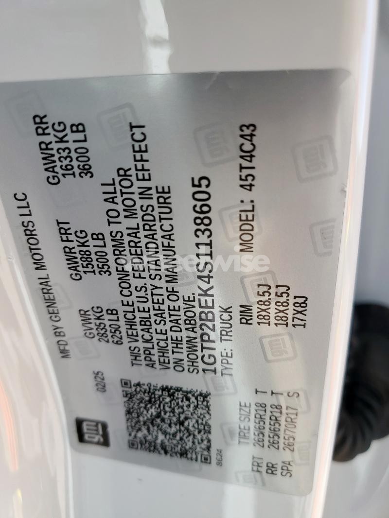 Photo 8 of 2025 GMC CANYON ELEVATION N/A (VIN 1GTP2BEK4S1138605)