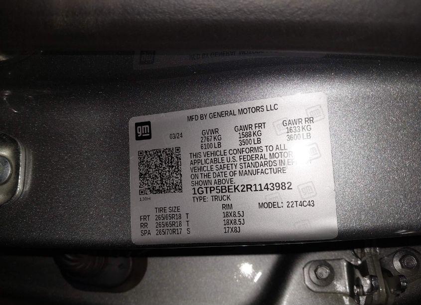 Photo 9 of 2024 Gmc Canyon 2WD ELEVATION (VIN 1GTP5BEK2R1143982)