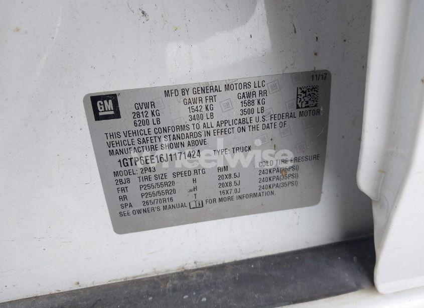 Photo 9 of 2018 Gmc Canyon DENALI (VIN 1GTP6EE16J1171424)