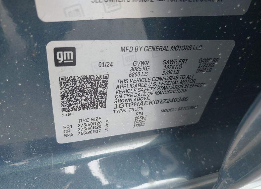 Photo 9 of 2024 Gmc Sierra 1500 (VIN 1GTPHAEK6RZ240346)