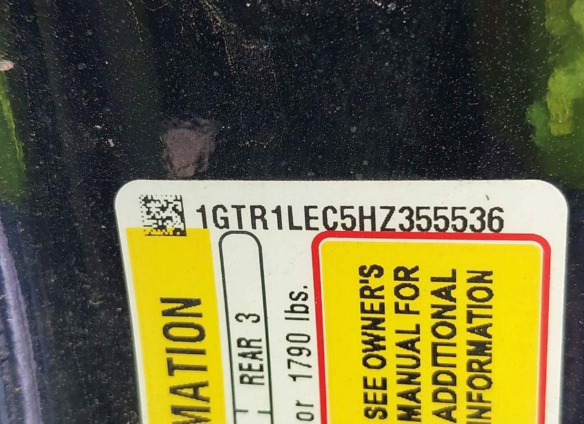 Photo 9 of 2017 Gmc Sierra 1500 (VIN 1GTR1LEC5HZ355536)