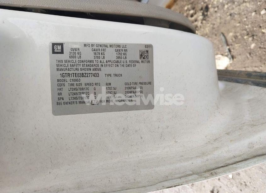 Photo 9 of 2011 Gmc Sierra 1500 WORK TRUCK (VIN 1GTR1TE03BZ277433)