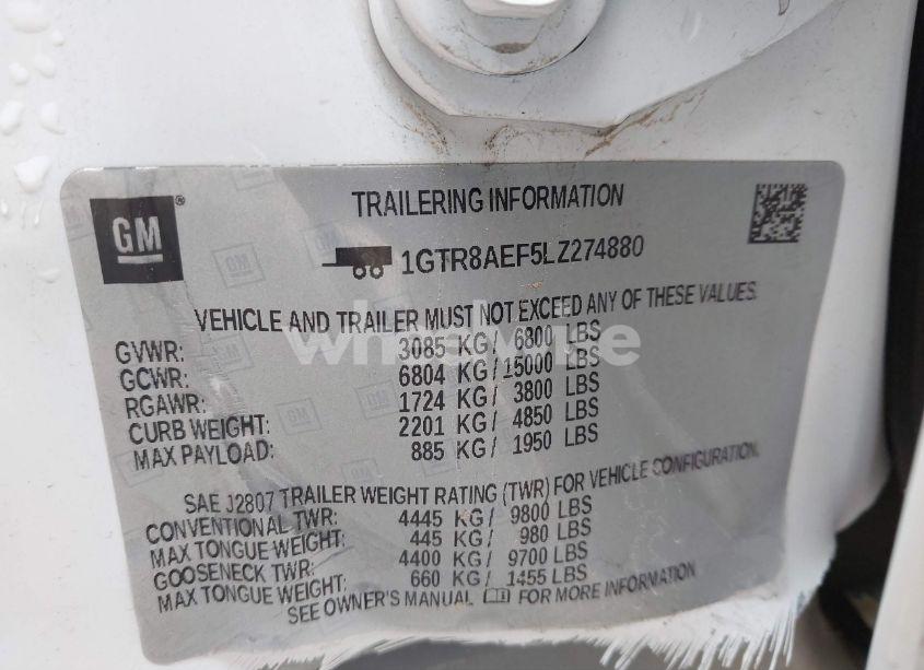 Photo 9 of 2020 Gmc Sierra 1500 2WD DOUBLE CAB STANDARD BOX (VIN 1GTR8AEF5LZ274880)