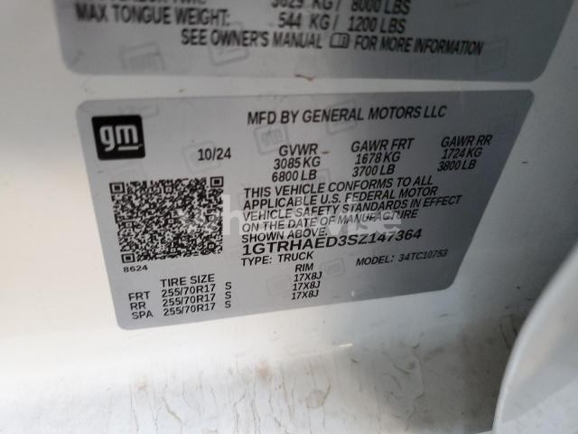 Photo 5 of 2025 GMC SIERRA C1500 (VIN 1GTRHAED3SZ147364)